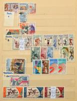 ENSZ, Francia gyarmatok, űrkutatás stb. bélyegek 8 lapos A4-es berakóban