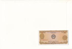 Vietnam 1976. 1D felbélyegzett borítékban, alkalmi bélyegzéssel T:UNC Vietnam 1976. 1 Dong in envelo...