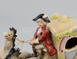 Lippelsdorf hintó. Kézzel festett, jelzett, hibátlan 26x16 cm