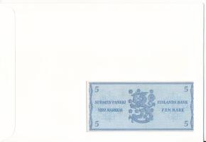 Finnország 1963. 5M felbélyegzett borítékban, bélyegzéssel, német nyelvű leírással T:UNC Finland 196...
