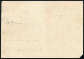 1934 Levelezőlap Hadigondozás bélyegekkel, közte a visszavont 3f értékkel "HASZNÁLJA A HADIGOND...