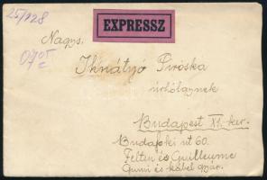 1939 Expressz levél "UNGTARNÓC"