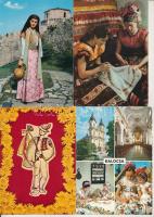 23 db MODERN népviselet képeslap