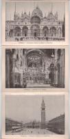 2 db RÉGI olaszországi kemény kötésű leporello képeslapfüzet: Velence, Róma / 2 pre-1945 Italian lep...