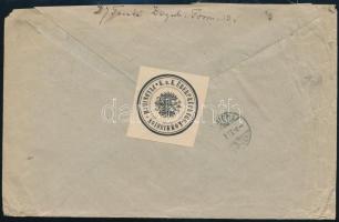 1916 Ajánlott cenzúrázott levél Zürichbe, leválzáróval"ZAGREB"