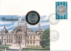 Románia 1966. 1L felbélyegzett borítékban, bélyegzéssel T:UNC Romania 1966. 1 Leu in envelope with stamp and cancellation C:UNC