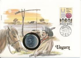 Magyarország 1980. 10Ft Ni felbélyegzett borítékon, bélyegzéssel T:UNC,AU Hungary 1980. 10 Forint Ni in envelope with stamp C:UNC,AU