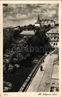 1942 Léva, Levice; Állami fiú líceum, kilátó. Schubert kiadása / boys's school (apró szakadás / tiny tear)