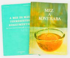 2 db mézzel kapcsolatos könyv: Méz a konyhába. Bukarest, 1986, Apimondia Kiadó. Kiadói papírkötés. + D. C. Jarvis: A méz és más természetes készítmények. Egy orvos életműve: kísérletek és tanulmányok. Bukarest, 1981, Apimondia Kiadó. Kiadói sérült papírkötés.