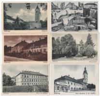 Csáktornya, Cakovec - 10 db RÉGI képeslap: tanítóképző, kórház, vár / 10 pre-1945 town postcards: teacher's training school, hospital, castle