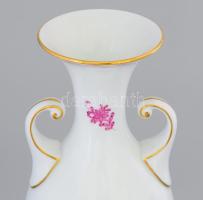 Klauzál Gábor Díj 1998. Herendi Apponyi lila mintás váza. Jelzett, hibátlan, alján a díj feliratával...