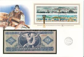 Magyarország 1975. 20Ft felbélyegzett borítékban, bélyegzéssel T:UNC Hungary 1975. 20 Forint in envelope with stamp and cancellation C:UNC