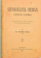 Dr. Nyiredy Géza: Szénvegyületek chemiája. (Szerves chemia). Egyetemi hallgatók számára és magánhasználatra. Kolozsvár, 1909, Nyomatott Gámán József örököse könyvnyomdájában. Kiadói félvászon-kötés, laza kötéssel, néhány kijáró lappal.
