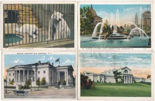 4 db RÉGI amerikai város képeslap / 4 pre-1945 American (USA) town-view postcards