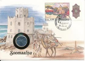 Szomália 1976. 10s felbélyegzett borítékban, bélyegzéssel, német nyelvű leírással T:UNC Somalia 1976. 10 Senti in envelope with stamp and cancellation, with German description C:UNC