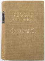 László Jenő - Szende Péter Pál: Magyar magánjog mai érvényben. Törvények, rendeletek, szokásjog, joggyakorlat ,,Magyarország magánjogi törvénykönyve" javaslatának rendszerében. III. köt.: Kötelmi jog. I. rész. Magyar Törvények Grill-féle kiadása. Bp., 1928, Grill Károly, XXXIV+(2)+831 p. Kiadói aranyozott egészvászon-kötés, kissé kopottas borítóval, tulajdonosi névbejegyzéssel.
