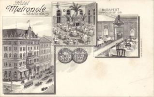 Budapest VII. Hotel Metropole litho