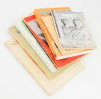 Sopronnal kapcsolatos könyvtétel: A Zeitl-Langer gyűjtemény Sopronban + Scarbantia. A római kori Sopron + Kovács József László: A soproni parnasszus. Sopron-Ödenburg kétnyelvű irodalma a kezdetektől napjainkig + Dr. Heimler Károly: Szép Sopron képeskönyv + Soproni füzetek '98 + Soproni szemle két száma: 1956/3. szám, 1967/3. szám. Változó állapotban.