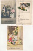 6 db RÉGI magyar karácsonyi üdvözlő képeslap vegyes minőségben / 6 pre-1945 Hungarian Christmas gree...