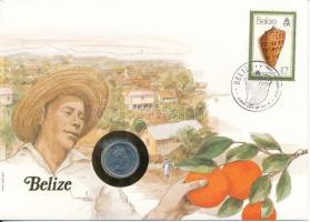 Belize 1980. 5c Al "II. Erzsébet" felbélyegzett borítékban, bélyegzéssel T:AU Belize 1980. 5 Cents Al "Elizabeth II" in envelope with stamp, and cancellation C:AU
