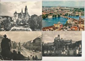 73 db MODERN Csehszlovákia város képeslap, vegyes minőségben