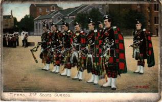 1912 London, Pipers, 2nd Scots Guards. A.E.G. Taylor (worn corners)