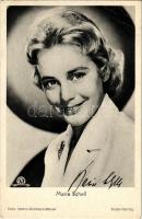 Maria Schell, az 50-es évek vezető német színésznője a Karamazov testvérekben, aláírással. Foto Metro-Goldwyn-Mayer (gyűrődések / creases)