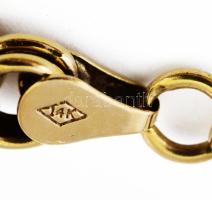 Arany (Au) karlánc, 14k, jelzett, h: 20 cm, nettó 11,8g