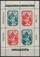 1947 Miskolci bélyegnap emlékív (rozsda / stain)