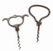 2 darab régi vas dugóhúzó, h:11 cm alatt