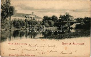 1901 Szarvas, Gróf Bolza kastély. Farkas Soma kiadása (EK)