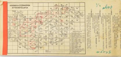 1929 A Mecsek-hegység, Kirándulók Térképe 20/a, 1 : 75.000, kiadja: Magyar Királyi Állami Térképésze...
