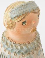 Kiss Roóz Ilona (1920-2010): Lány virággal. Jelzett, 5 példányos 5/1 jelöléssel, m: 38 cm