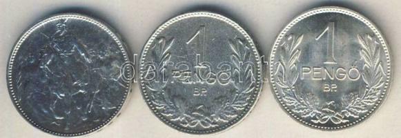 1896. 1K Ag "Millennium" T:2-/3+ + 1937-39. 1P Ag (2x) T:2,3