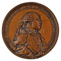 Orosz Birodalom 1755. "Gróf galántai Esterházy Miklós megkapja a Szent András-rendet" bronz emlékérem. Szign.: Friedrich Wilhelm Dubut (107,54g/64mm) T:VF ph., patina Russian Empire 1755. "Order of St Andrew to Count Nikolaus Esterhazy de Galantha" bronze commemorative medallion. "NIC COM ESTERHASY A GALANTHA COR HVNG CVSTOS / SS CAES ET REG M M ORATOR - AD IMP RVTH M EQVES S ANDR - INAVGVRATVS PETROPOLI - DIE XXX NOV A MDCCLV". Sign.: Friedrich Wilhelm Dubut (107,54g/64mm) C:VF edge error, patina