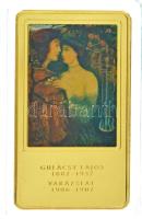 2014. "A magyar festészet remekművei / Gulácsy Lajos 1882-1932. - Varázslat 1906-1907." aranyozott, multicolor Cu emlékérem (35x60mm) T:PP