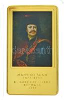 2014. "A magyar festészet remekművei / Mányoki Ádám 1673-1757. - II. Rákóczi Ferenc képmása 1712." aranyozott, multicolor Cu emlékérem (35x60mm) T:PP