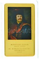 2014. "A magyar festészet remekművei / Mányoki Ádám 1673-1757. - II. Rákóczi Ferenc képmása 1712." aranyozott, multicolor Cu emlékérem (35x60mm) T:PP