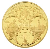 Csontos Attila DN "Trianon 1920 Délvidék - Őrvidék, Felvidék, Délvidék, Erdély, Hungária" aranyozott Cu emlékérem kapszulában (32mm) T:PP