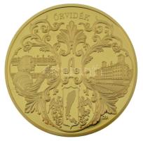 Csontos Attila DN "Trianon 1920 Őrvidék - Őrvidék, Felvidék, Délvidék, Erdély, Hungária" aranyozott Cu emlékérem kapszulában (32mm) T:PP