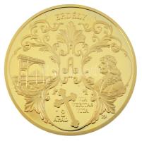 Csontos Attila DN "Trianon 1920 Erdély - Őrvidék, Felvidék, Délvidék, Erdély, Hungária" aranyozott Cu emlékérem kapszulában (32mm) T:PP