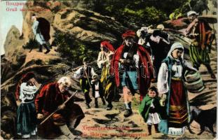 Gruss aus serbischen Ländern, die Sklayen von Herzegovina / Bosnian folklore (EK)