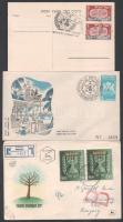 Izrael 1949-1967 10 db FDC és alkalmi boríték ritkább darabokkal