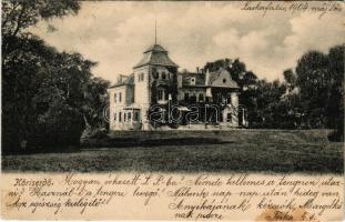1904 Laskó, Lug; Dvorac Tikves / Kőriserdő, Tököspusztai kastély / castle (fl)