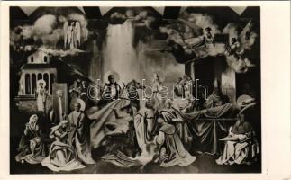 Szombathely, Szent Márton élete, freskó a szeminárium kápolnájában, belső s: Kontuly Béla