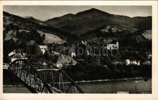 Rahó, Rachov, Rahiv, Rakhiv; Tisza híd és Mencsul hegy / bridge, mountain (EK)