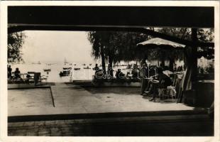 1941 Balatonkenese, kilátás a strandról (EK)