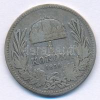 1894KB 1K Ag "Ferenc József" T:F patina Adamo K5