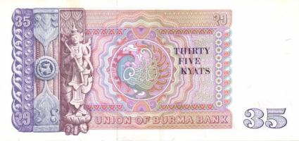 Burma 6db klf modern bankjegy T:I