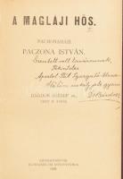 Stevenson, Robert: Yekyll doktor csodálatos története. Bp., én., Légrády, 135+3 p. 3. kiadás. Hozzákötve: Bárdos József: A magláji hős. Pachonaházi Paczona István. DEDIKÁLT! Székesfehérvár, 1906, Egyházmegyei Könyvnyomda, 1 t. + 73 p. Átkötött egészvászon-kötés.